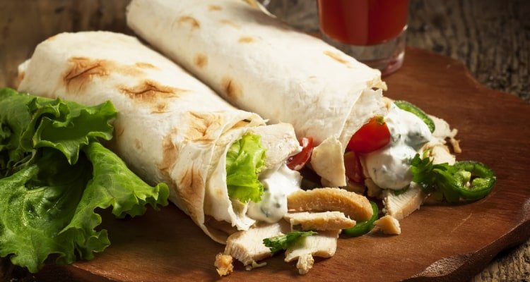 chicken peri peri shawarma