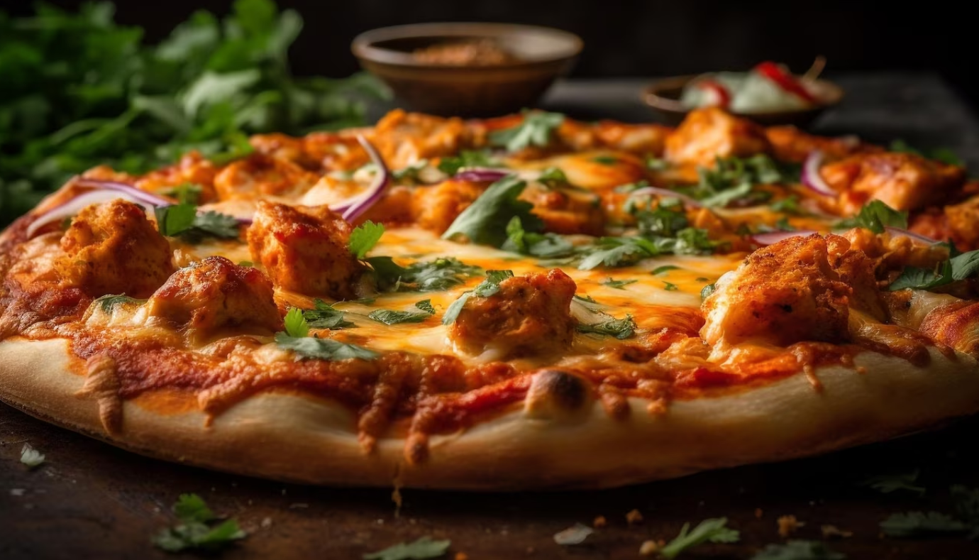 peri peri chicken pizza