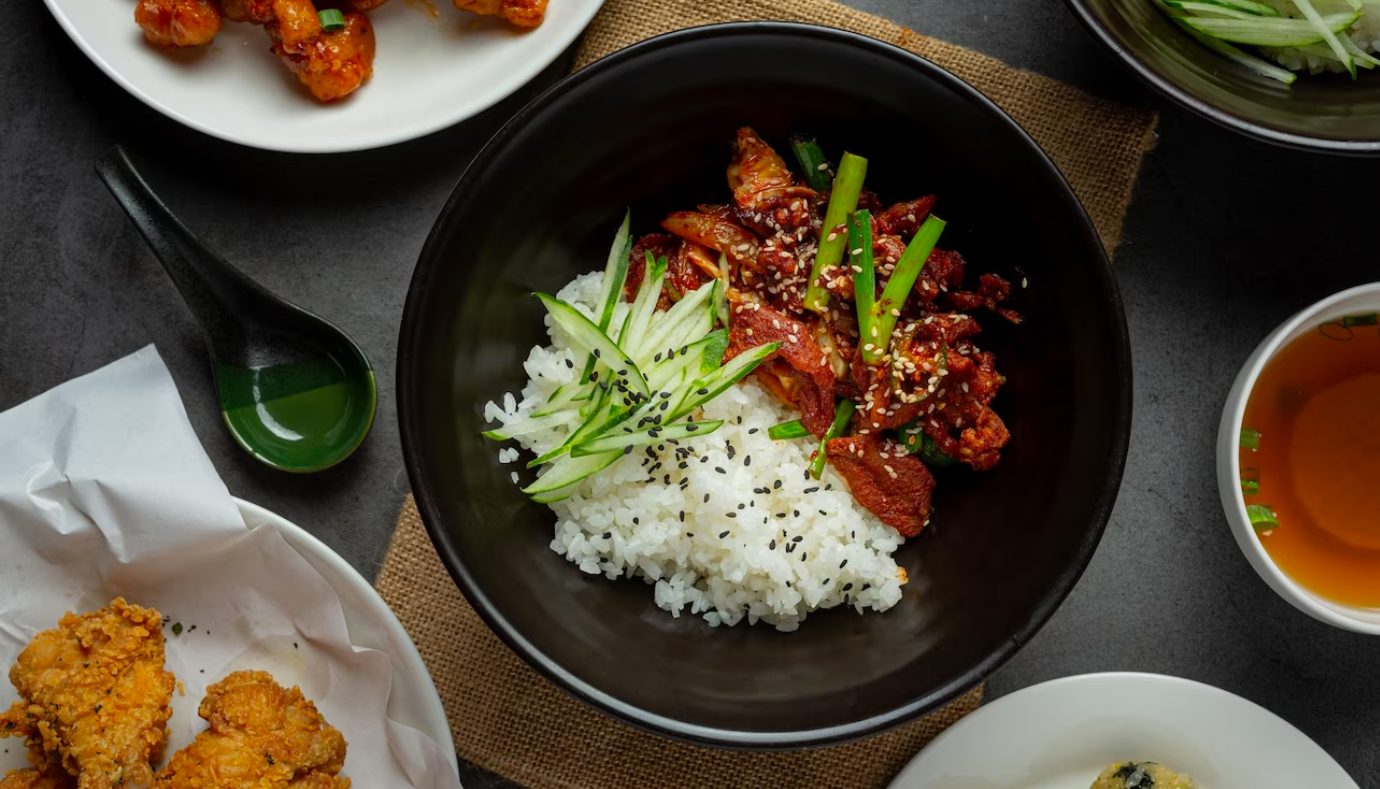 Kung Pao chicken rice bowl