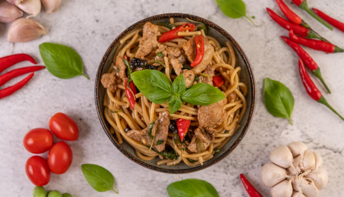 Kung Pao spaghetti recipe
