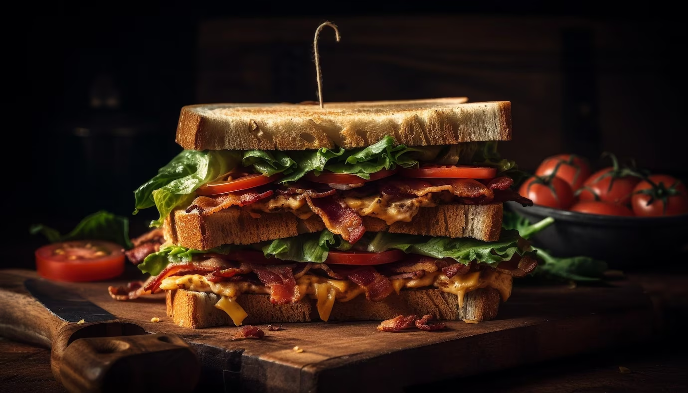 peri peri chicken club sandwich