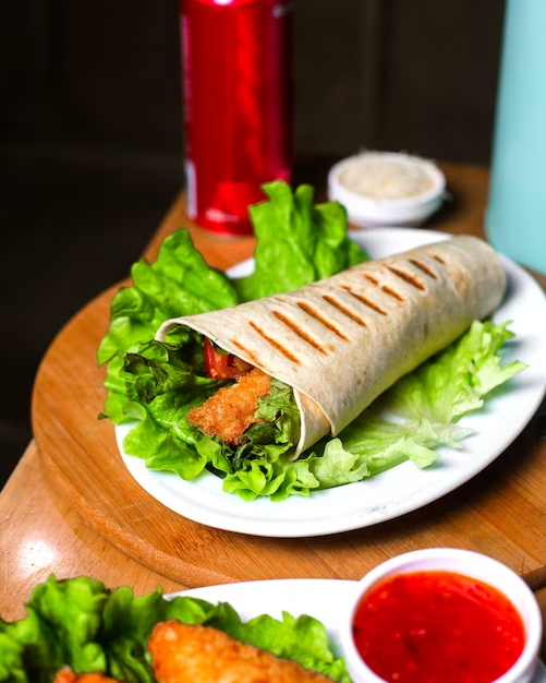 peri peri chicken wrap
