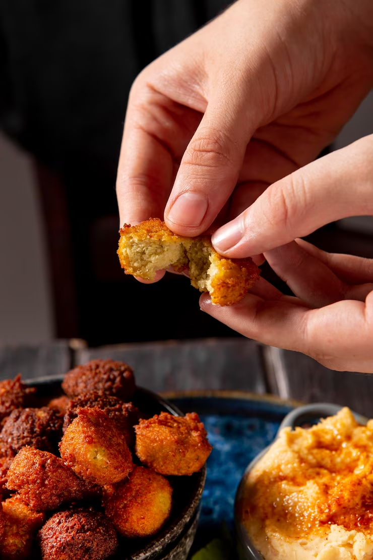 buffalo style chicken poppers